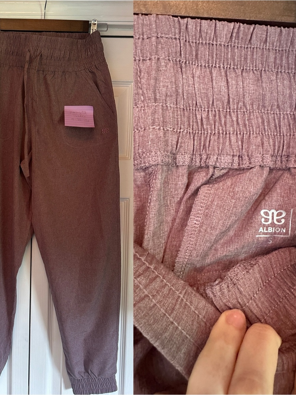 ALBION Fit Destination Joggers Heather Rose